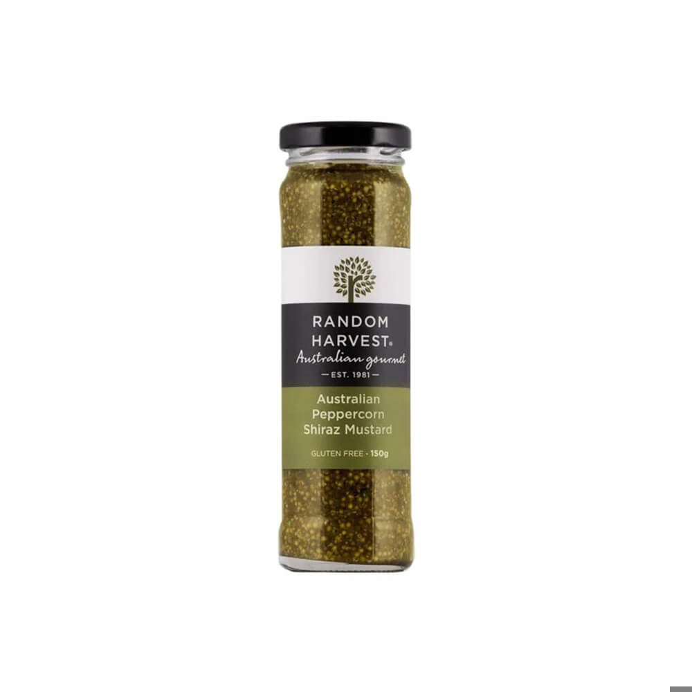 Random Harvest Peppercorn Shiraz Mustard 150g